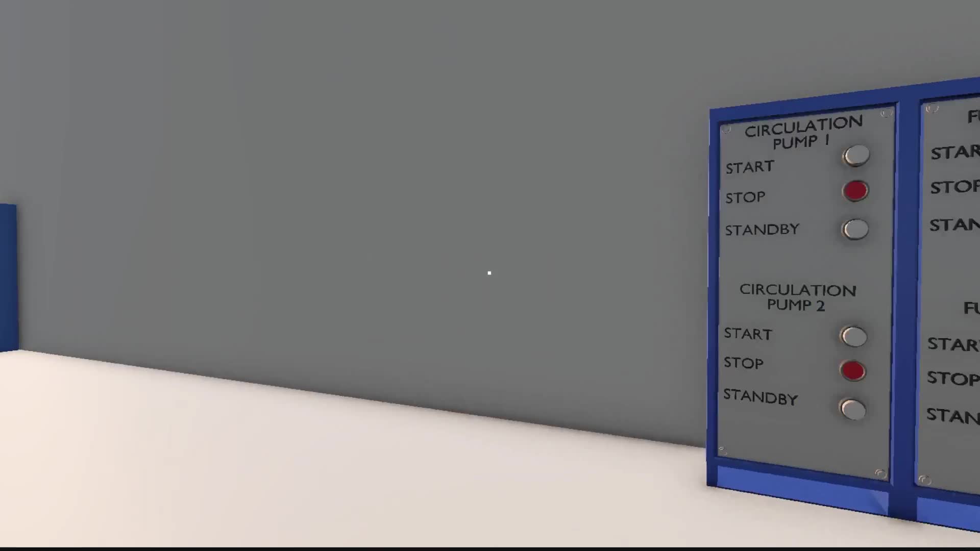 Pompele de circulație ale economizorului în scena 3D