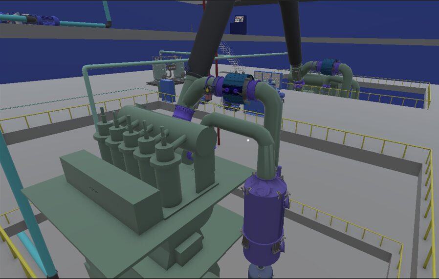 Sala mașinilor modelată 3D în Unity